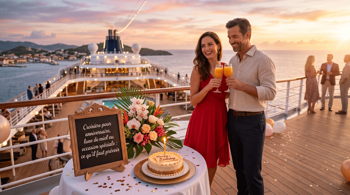 Croisière pour anniversaire, lune de miel ou occasion spéciale : ce qu’il faut prévoir