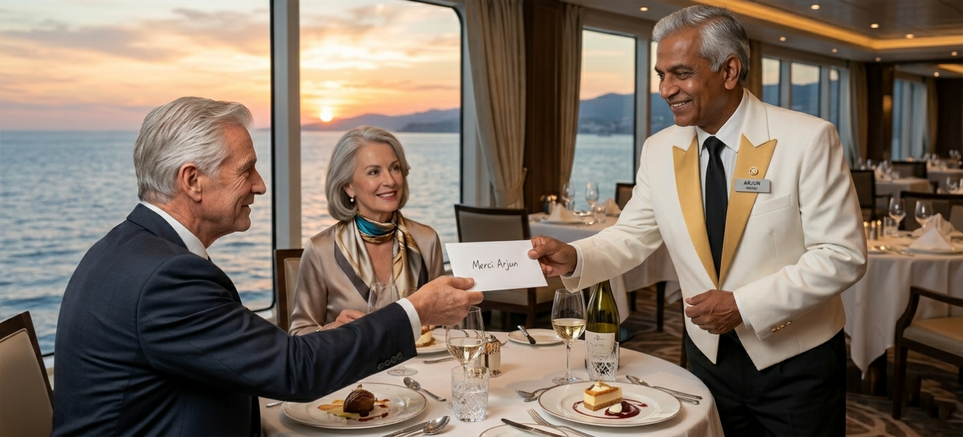 Pourboires en croisière : règles, montants, où ça s’applique (clair et sans jargon)