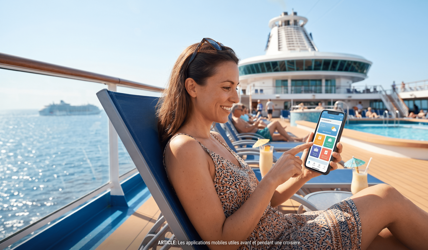 Les applications mobiles utiles avant et pendant une croisière