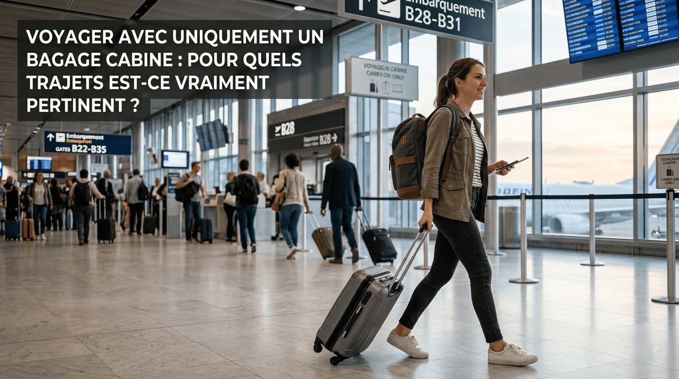 Voyager avec uniquement un bagage cabine : pour quels trajets est-ce vraiment pertinent ?