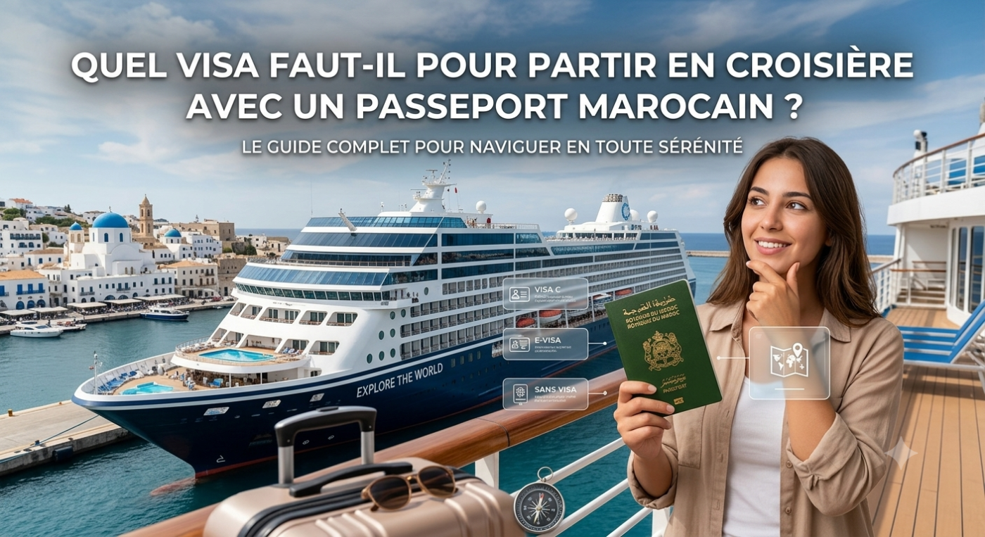 Quel visa faut-il pour partir en croisière avec un passeport marocain ?